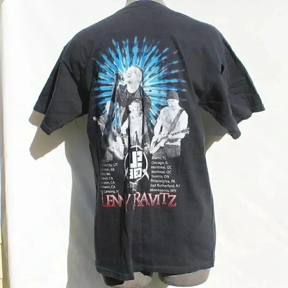 Vintage 2011 US 360 Tour Graphic Tee Black Concert T-Shirt Tee Shirt Medium - Picture 2 of 3